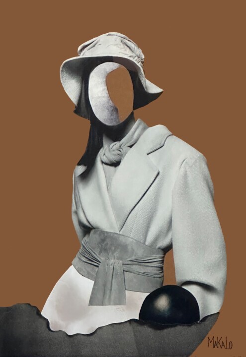 Collages titled "Portrait mannequin…" by Makalo, Original Artwork, Collages