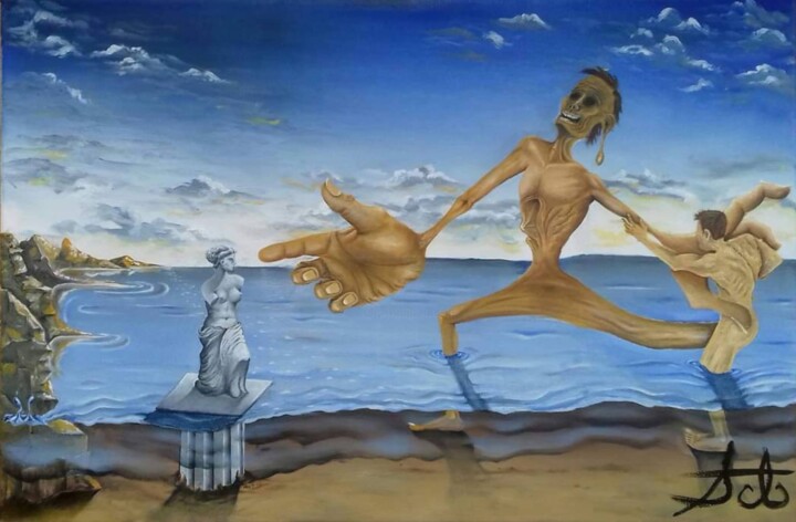 Hyper IANVS, duality in motion 绘画, 15.8x23.6 in