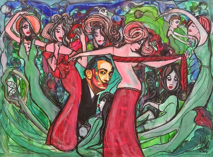 Hommage an Salvador Dali 绘画, 23.6x31.5 in
