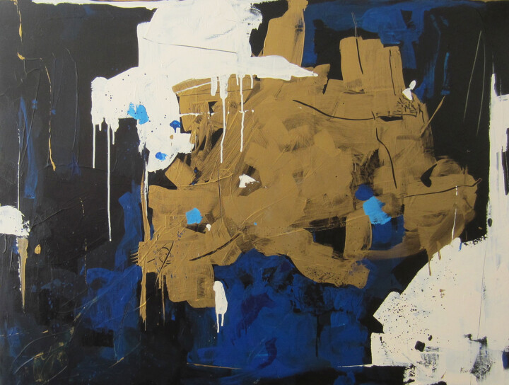 Painting titled "Regeneration" by Joyce Fournier, Original Artwork, Acrylic Mounted on Wood Stretcher frame