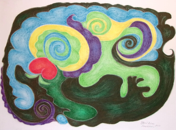 Tekening,  11,8x15,8 in 