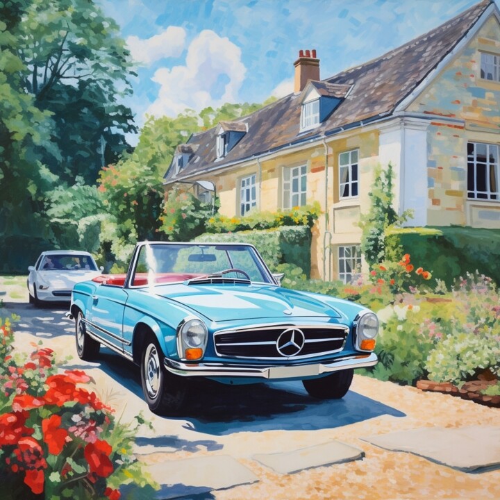 CARS #41 绘画, 11.8x11.8 in