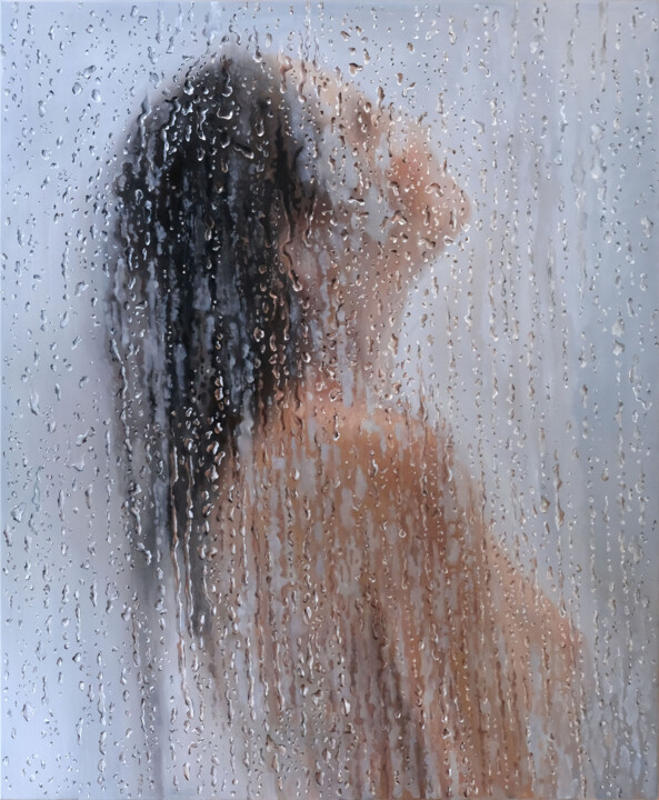 Reflection #10 绘画, 47.2x39.4 in
