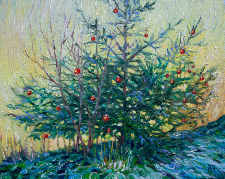 Ready for Christmas 绘画, 9.5x11.8 in