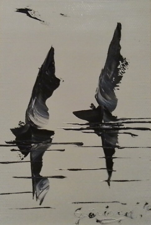 Marine 41 Painting, 5.1x3.5 in