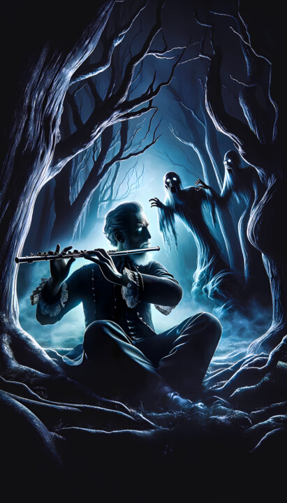 "El Guardián del Sil…" başlıklı Dijital Sanat Soulful Spectres tarafından, Orijinal sanat, AI tarafından oluşturulan görüntü…
