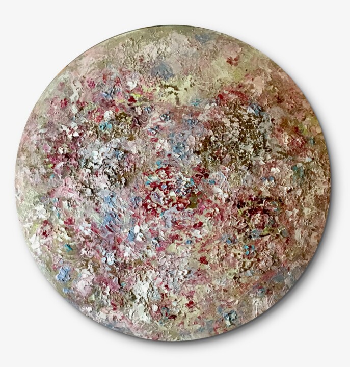 Painting titled "Moon gardens origin…" by Raissa Kagan, Original Artwork, Oil