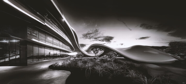 Wave Digital Arts, 31.6x69.9 in