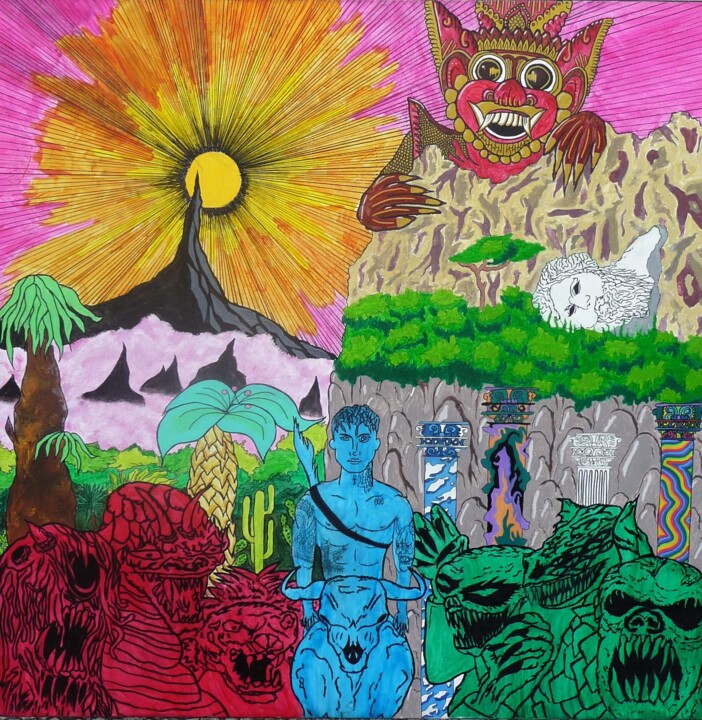 Divide & conqueer 绘画, 39.4x39.4 in