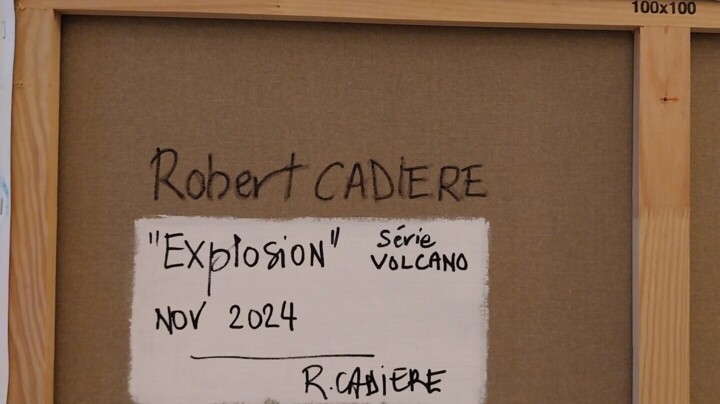 Arrière de l'œuvre