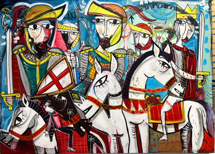 Le Crociate 绘画, 40.9x57.1 in