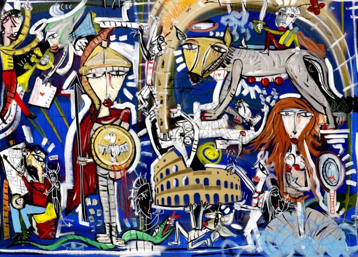 Antica Roma 绘画, 41.3x57.1 in