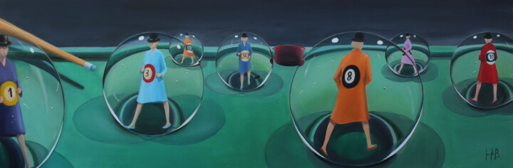 LE JEU 绘画, 19.7x59.1 in