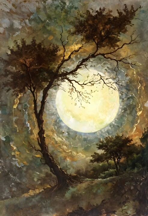 Landscape (Night Scene) 数字艺术