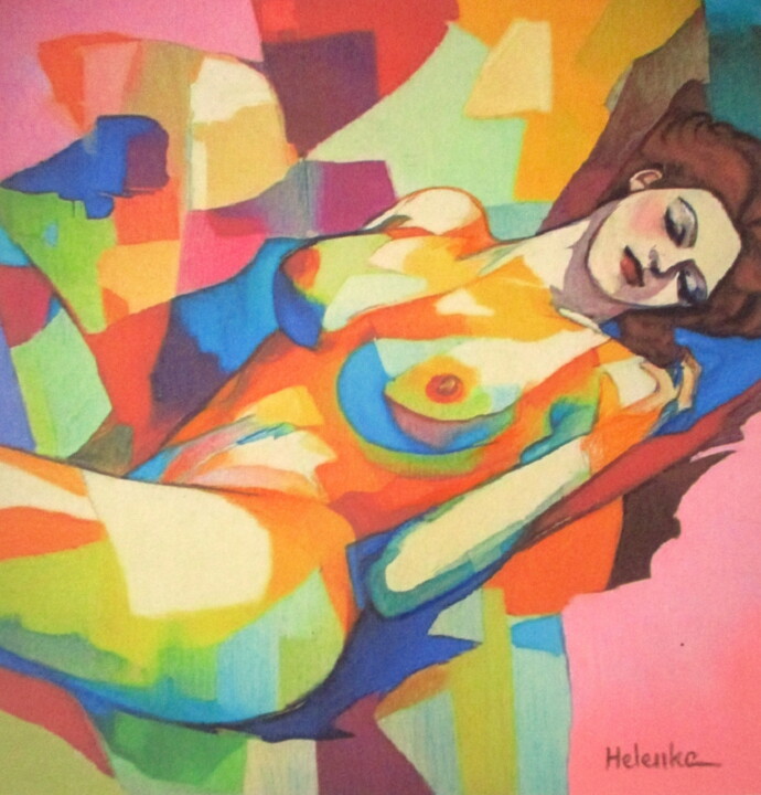 "Luminance" 绘画, 18.1x18.9 in