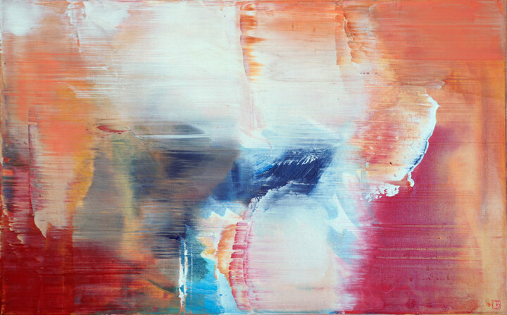 Painting titled "abstract.." by Konstantin Grabowski, Original Artwork, Oil Mounted on Wood Stretcher frame