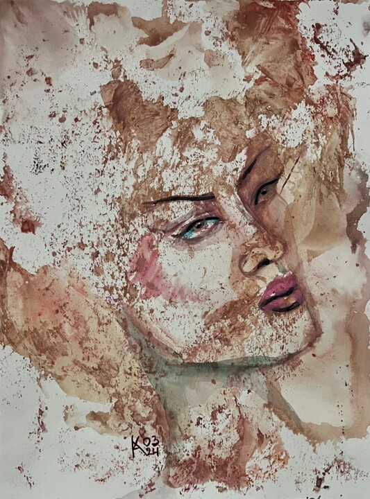 Sandstorm 绘画, 12x9 in