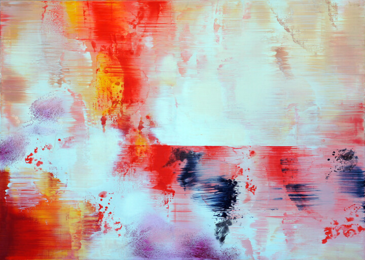 Painting titled "abstract ." by Konstantin Grabowski, Original Artwork, Acrylic Mounted on Wood Stretcher frame