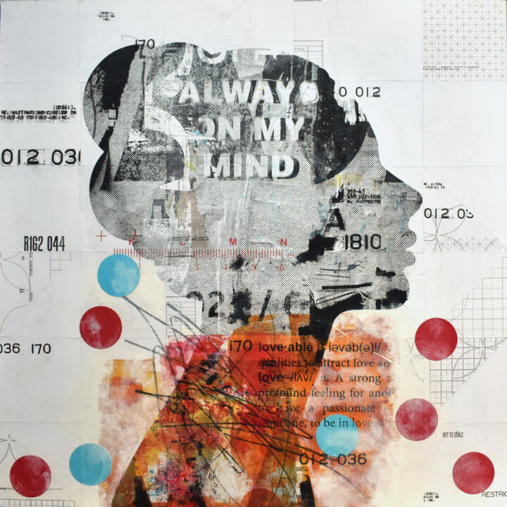 拼贴,  23.6x23.6 in 