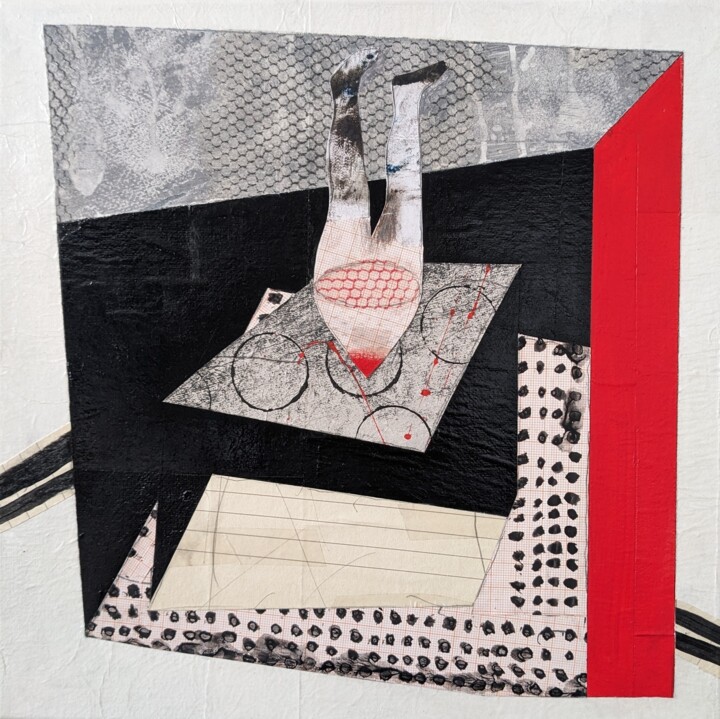 Red Zone 01 Kolaj, 11,8x11,8 in