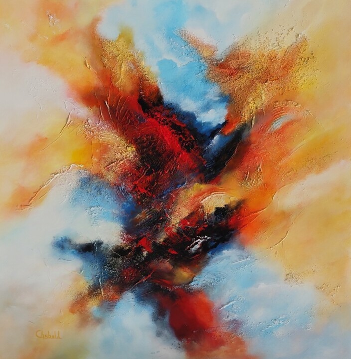 Peinture intitulée "Abstract" par Luc Chabal, Œuvre d'art originale, Acrylique Monté sur Châssis en bois