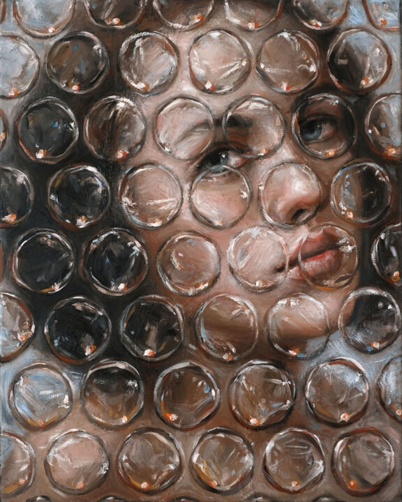 Isolation #28 Painting, 19.7x15.8 in