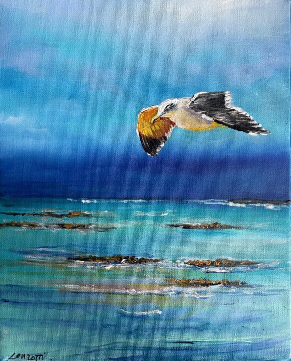Série oiseaux marin -2- 绘画, 11.8x9.8 in