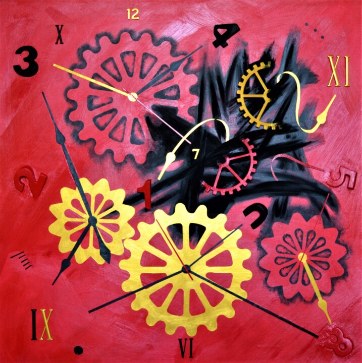 Au commencement surgit le temps 绘画, 46.5x46.5 in