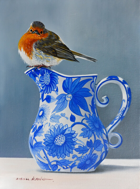 Bird 绘画, 16x12 in