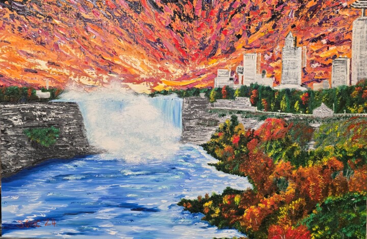 Niagara falls 3 绘画, 20x30 in