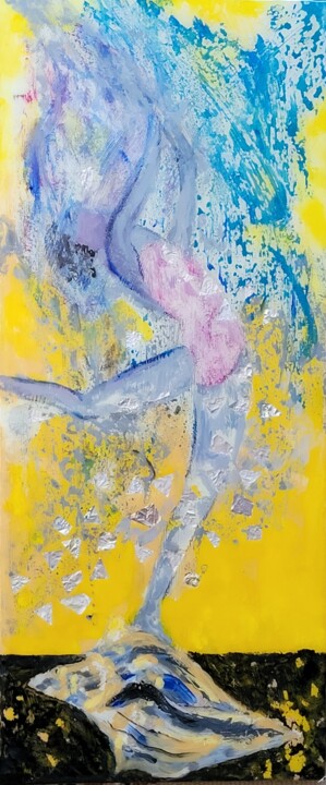 Floraison 绘画, 21.7x9.1 in