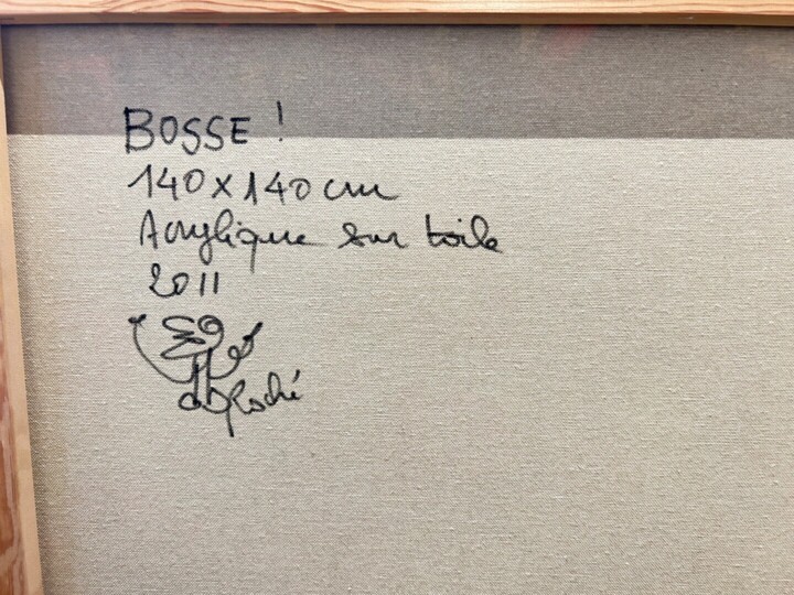 Arrière de l'œuvre
