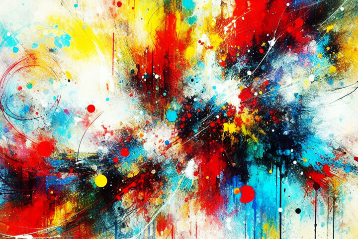 Power of Colrs #32 绘画, 39.4x59.1 in