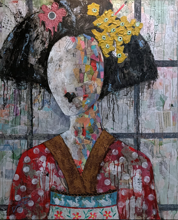 SERIE GEISHA 00093 绘画, 48x39.4 in