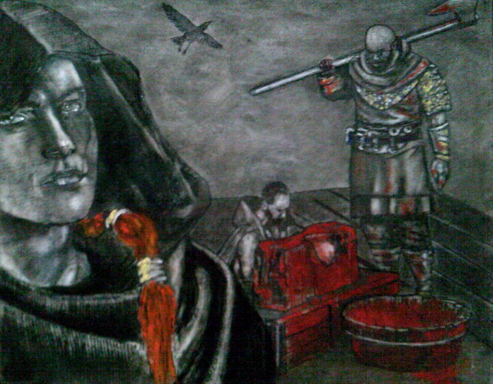 вальхалла2 绘画, 15.8x19.7 in