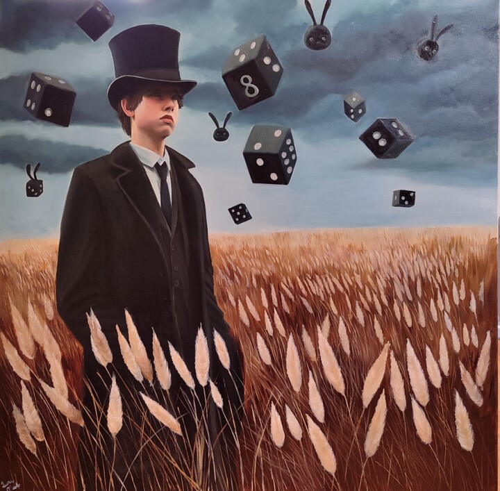 Il dado è tratto 绘画, 31.5x31.5 in