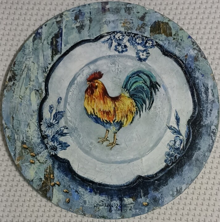 Golden grains. 绘画, 19.7x19.7 in
