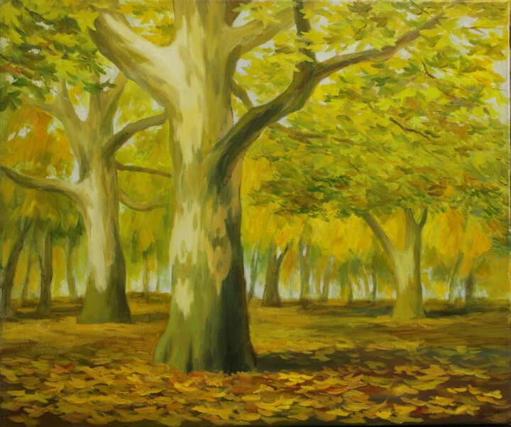 Painting titled "Claude Monet 7" by Kyrylo Bondarenko, Original Artwork, Oil Mounted on Wood Stretcher frame