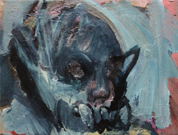 Dangerous thoughts 绘画, 7.9x9.8 in