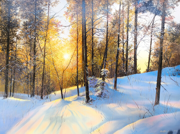 Snow-Covered Dawn Tablo, 23,6x31,5 in