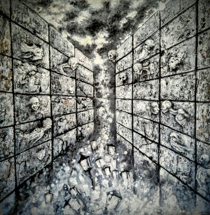 Purgatory 绘画, 39.4x39.4 in