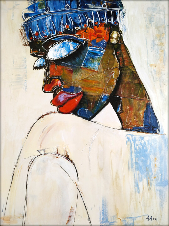 African Soul 绘画, 23.6x17.7 in