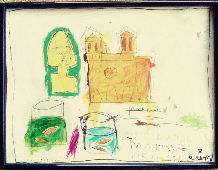 Postcard matisse 绘画, 12.2x16.1 in