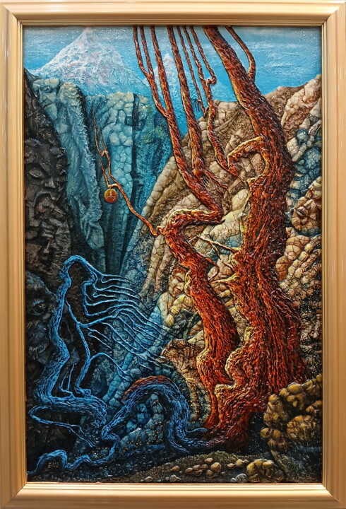 «Зажги зарёй души стремленья и вознесись над суетой» 绘画, 20.9x13.8 in
