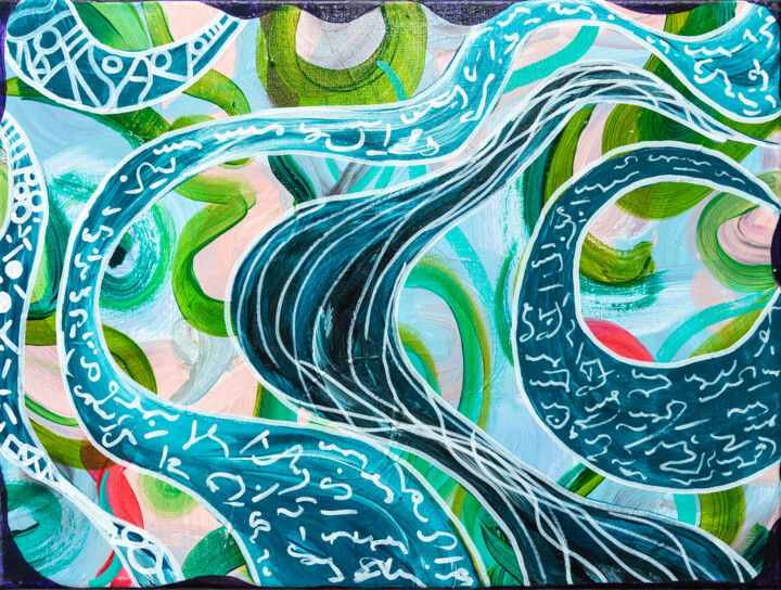 Waves of Emotions 绘画, 11.8x15.8 in