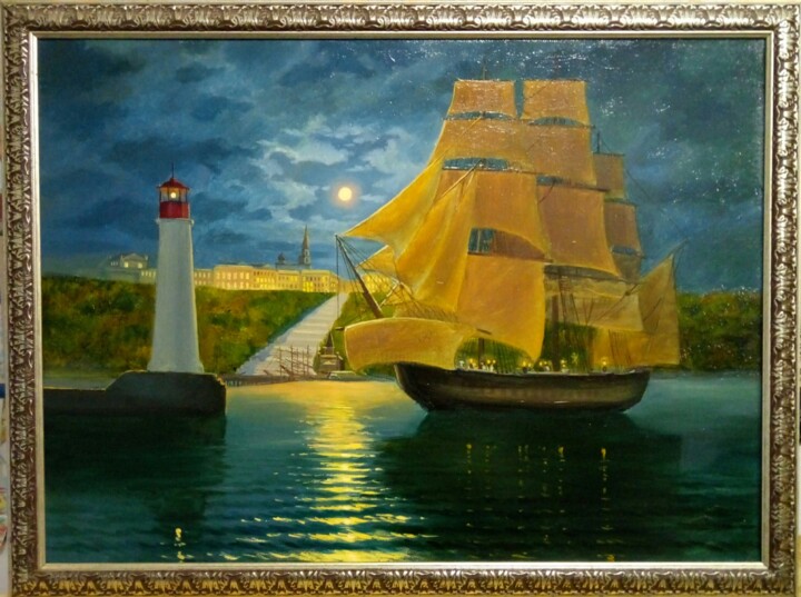 Old Odessa 2 绘画, 15.8x21.7 in