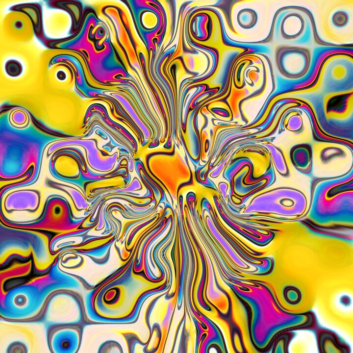 Digital Arts με τίτλο "Fresnel distorted" από Pascal Goumault, Αυθεντικά έργα τέχνης, Χειρισμένη φωτογραφία