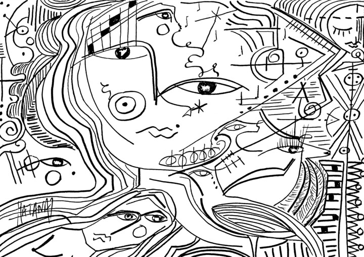 绘画,  11.3x8.2 in 