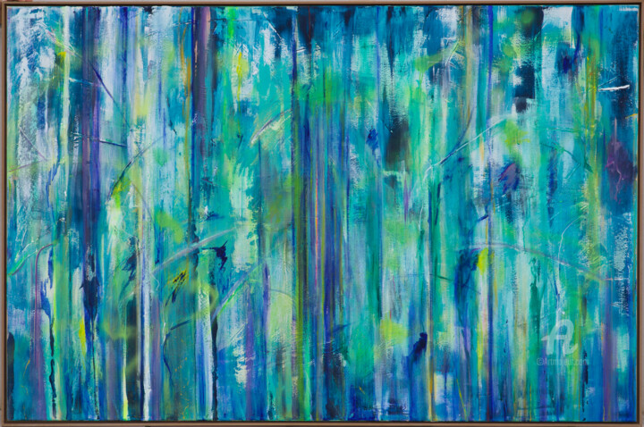 Painting titled "Key Stone" by Shobhana Tyroller, Original Artwork, Acrylic