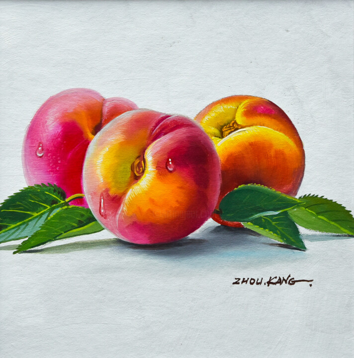Peach 绘画, 11.8x11.8 in